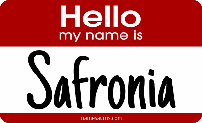 Hello my name is Safronia png download