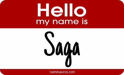 Hello my name is Saga png download