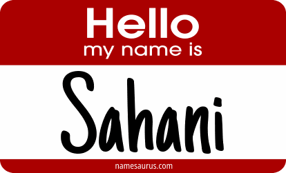 Hello my name is Sahani png download