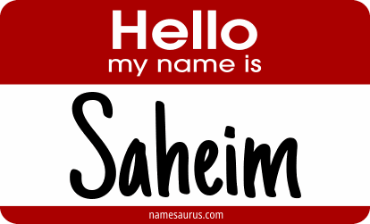 Hello my name is Saheim png download