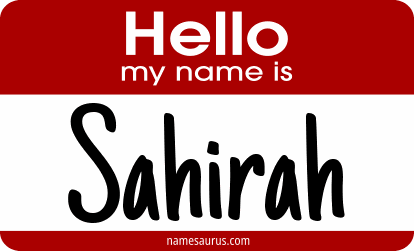 Hello my name is Sahirah png download