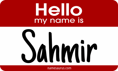Hello my name is Sahmir png download
