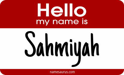 Hello my name is Sahmiyah png download