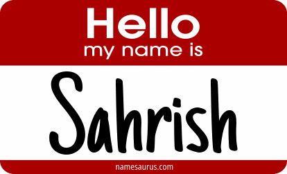 Hello my name is Sahrish png download