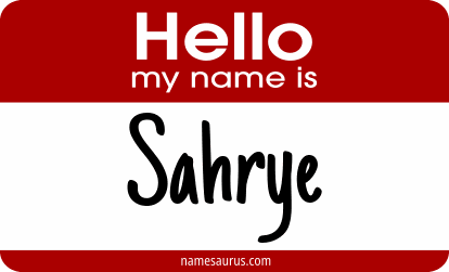 Hello my name is Sahrye png download