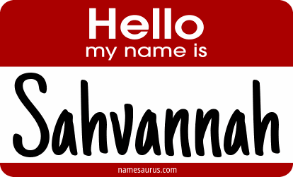 Hello my name is Sahvannah png download