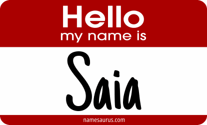 Hello my name is Saia png download