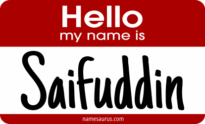 Hello my name is Saifuddin png download