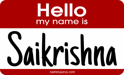 Hello my name is Saikrishna png download