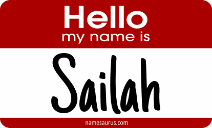 Hello my name is Sailah png download