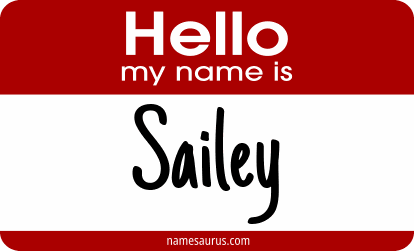 Hello my name is Sailey png download