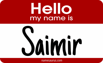 Hello my name is Saimir png download