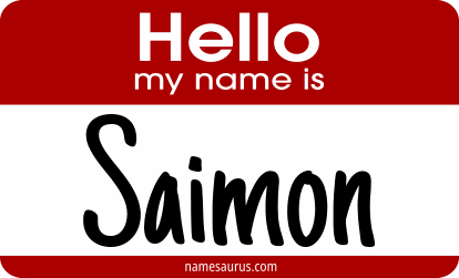 Hello my name is Saimon png download