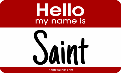 Hello my name is Saint png download