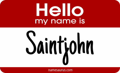 Hello my name is Saintjohn png download