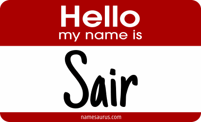 Hello my name is Sair png download