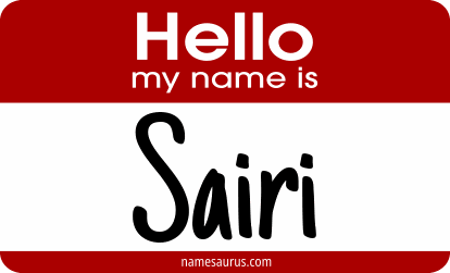 Hello my name is Sairi png download