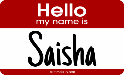 Hello my name is Saisha png download