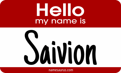 Hello my name is Saivion png download