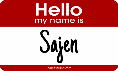 Hello my name is Sajen png download