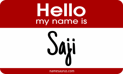 Hello my name is Saji png download