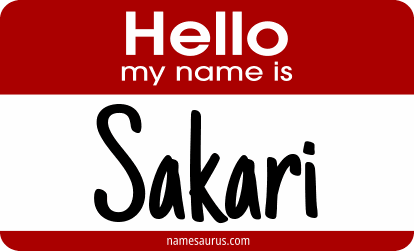 Hello my name is Sakari png download
