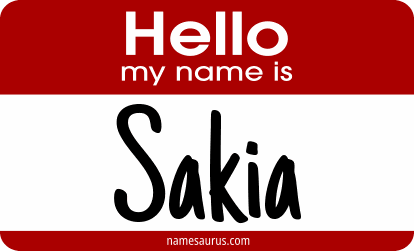 Hello my name is Sakia png download