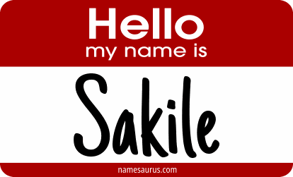 Hello my name is Sakile png download