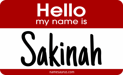 Hello my name is Sakinah png download