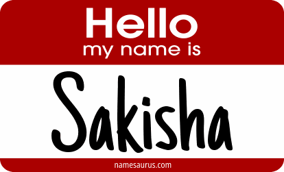 Hello my name is Sakisha png download