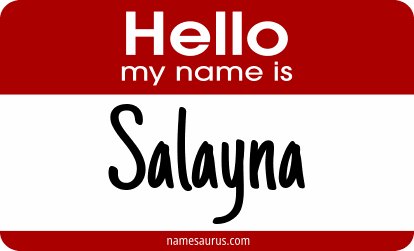 Hello my name is Salayna png download