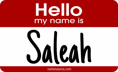 Hello my name is Saleah png download