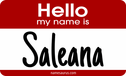 Hello my name is Saleana png download
