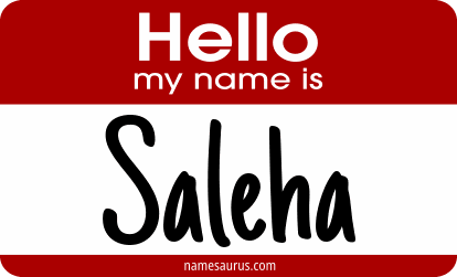 Hello my name is Saleha png download