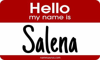 Hello my name is Salena png download