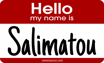 Hello my name is Salimatou png download