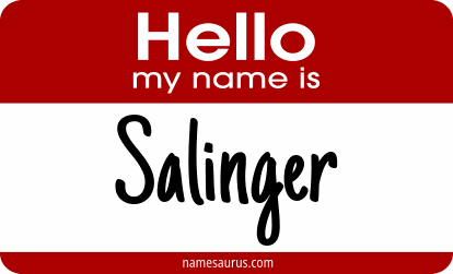 Hello my name is Salinger png download