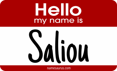 Hello my name is Saliou png download