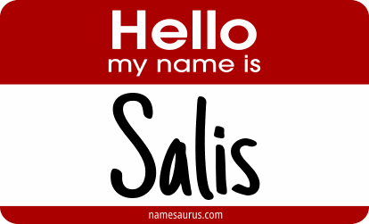 Hello my name is Salis png download