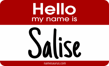 Hello my name is Salise png download