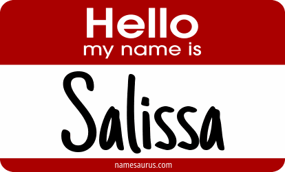 Hello my name is Salissa png download