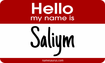 Hello my name is Saliym png download