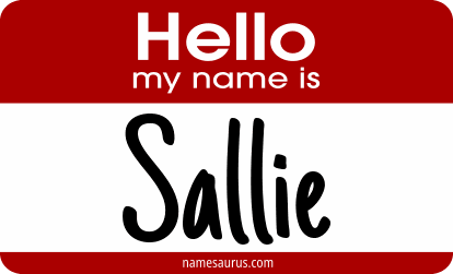 Hello my name is Sallie png download
