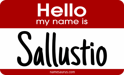 Hello my name is Sallustio png download