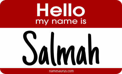 Hello my name is Salmah png download