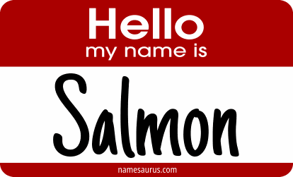 Hello my name is Salmon png download