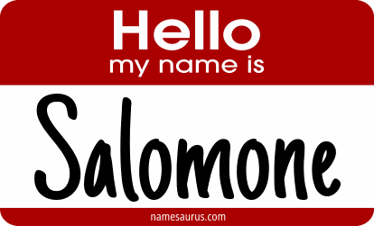 Hello my name is Salomone png download