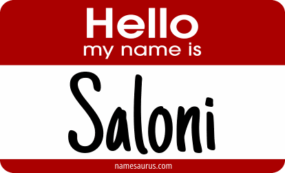 Hello my name is Saloni png download