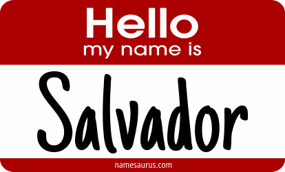 Hello my name is Salvador png download