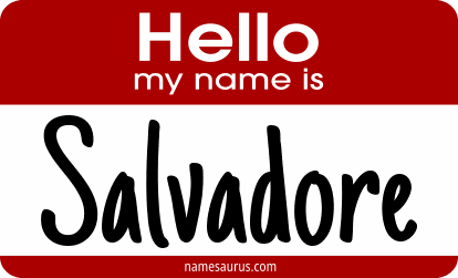 Hello my name is Salvadore png download
